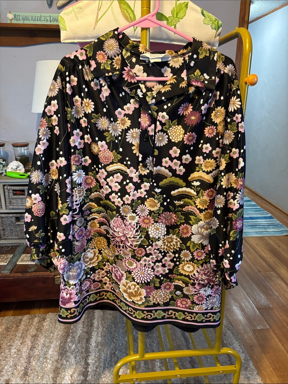 Montgomery Ward Floral Blouse